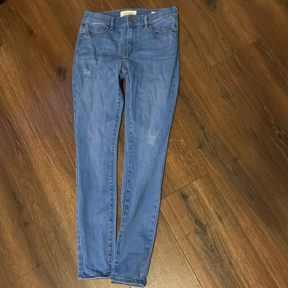 Medium wash jegging